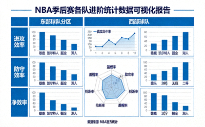 NBA季后赛数据看板：各队进阶统计数据可视化报告